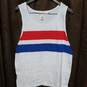 H&M L.O.G.G. Label Of Graded Goods Men's Summer Tank Top - Red, Blue, and White